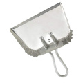 17" Professional and Industrial Aluminum Metal Dustpan with rolled handle